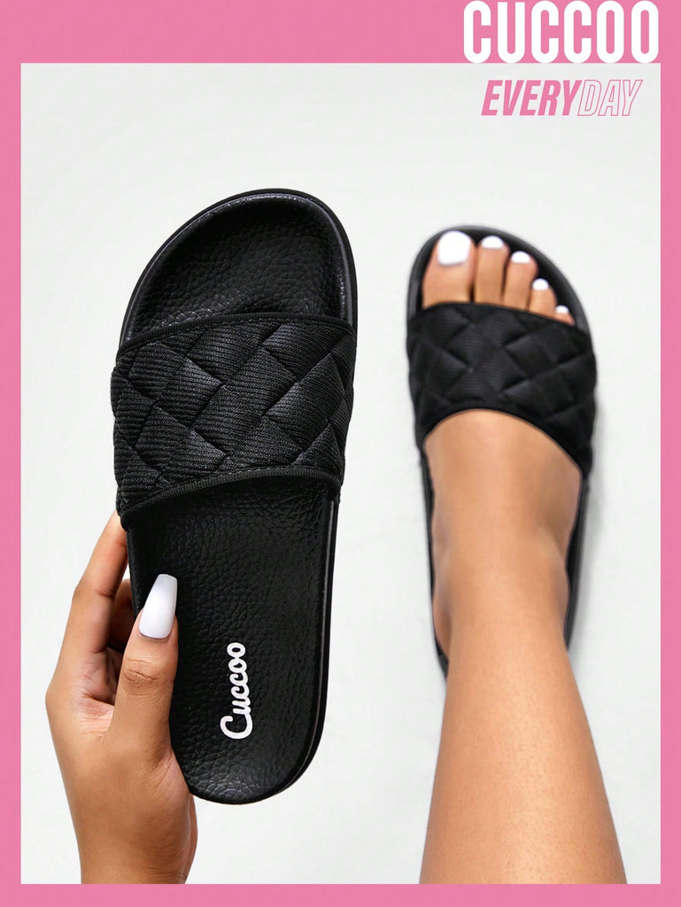 Minimalist Quilted Single Band Slides